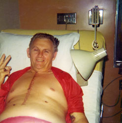Dad, 1974 after bypass surgery.
