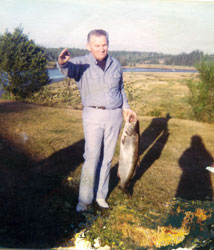 Dad loved to fish.