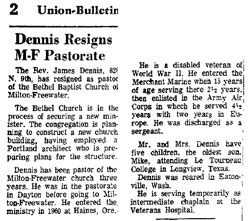 Walla Walla Union-Bulletin Article April 4, 1969